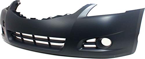 Evan Fischer Front Bumper Cover Compatible with 2010-2012 Nissan Altima Primed Sedan - NI1000268