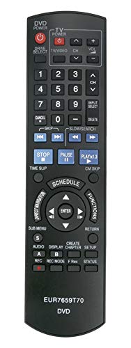 New EUR7659T70 Replaced Remote fit for Panasonic DVD Recorder DMR-EZ27 DMR-EZ27K DMR-EZ27P