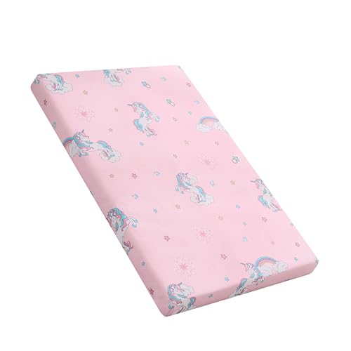 Image of lasoftan Pack and Play Mattress - 38 inch x 26 inch Soft Breathable Portable Mattres Waterproof & Washable Perfectly fits Pack n Play