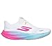Skechers Women's Aero Spark Running Shoe, White/Multi, 9