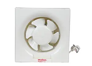 Khaitan Fresh Air Vento 150mm 6 Blade Exhaust Fan for Home, Office, Kitchen & Bathroom (White, Pack of 1)
