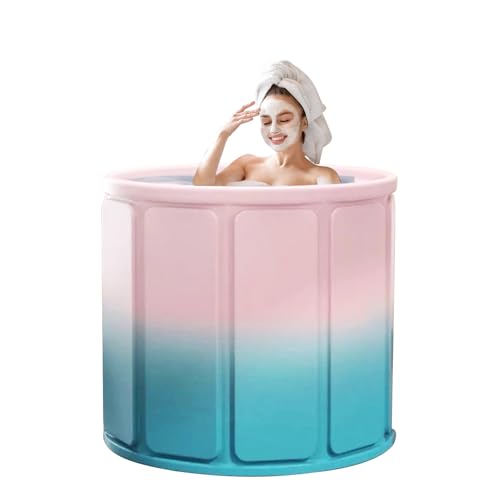 Bañera plegable – Bañera plegable para adultos, bañera portátil, bañeras impermeables de cuerpo completo para el hogar, para camping, ancianos, viajes, bañera de ducha para niños, spa caliente y
