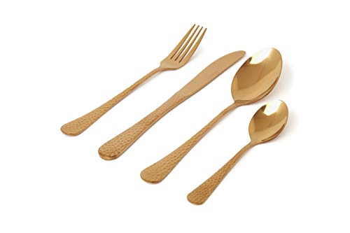 Sabichi 197283 - Cubertería de 16 Piezas, Incluye Cuchillo de Mesa, Tenedor, cucharas