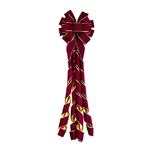 Serpentins à nœuds de Noël durables et résistants pour la décoration de la maison et de la cour