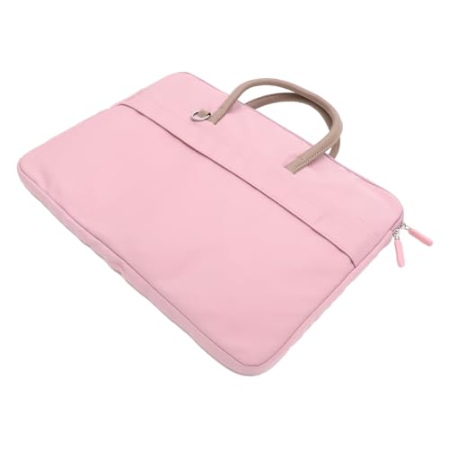 Sacoche d'ordinateur portable contre les rayures avec grand espace pour cahier de notes rose