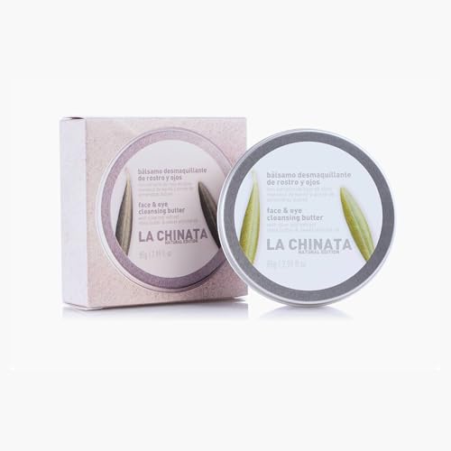 Bálsamo Desmaquillante Natural para Rostro y Ojos La Chinata - Limpieza Suave y Eficaz - Elimina Maquillaje Resistente al Agua - Todo Tipo de Piel - 85g