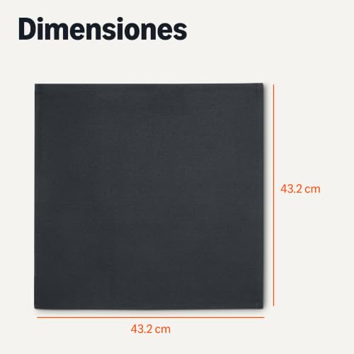 Miniatura 4 de Amazon Basics Servilletas De Tela Reutilizables Resistentes A Las Manchas Y Las Arrugas, Paquete De 12, 43 X 43 Cm, Color Negro