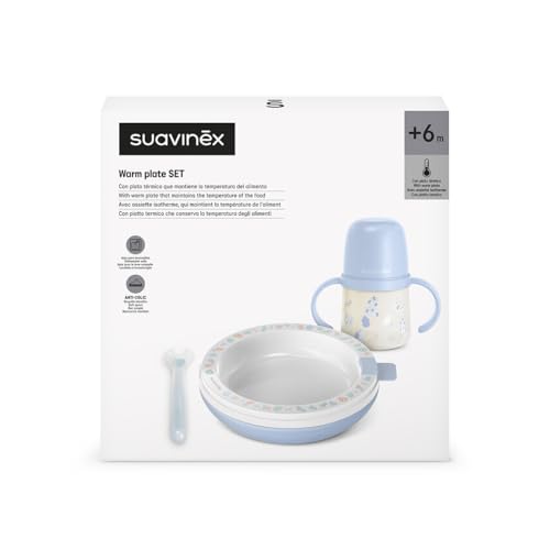 Coffret vaisselle bébé Suavinex assiette thermique - 5