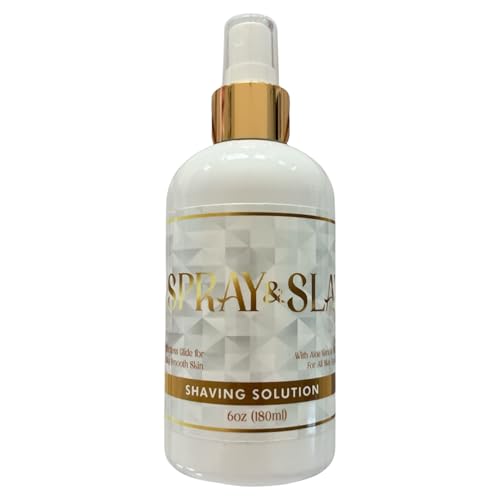 Spray & Slay Shave Solution - Waterless Shaving Spray for Women, Aloe & Vitamin E Infused, Quick & Mess-Free Application, Smooth & Moisturized Skin, Perfect for On-the-Go Shaving, No Rinse Needed!