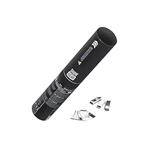 Showtec Handheld Konfetti Shooter 28cm Weiß & Silber