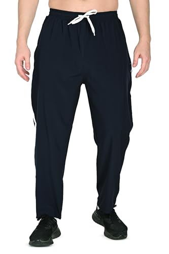 Image of Men's NS Cotton Track Pants, Elastic Waistband, Pockets & Jip Casual Sports Trousers, Gym Sports Workout Plus Size (S to 6XL)