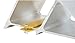 Vestil EALUM-7-HS Aluminum Wheel Chock with Handle and Sign 11-7/8 In. x 21-3/16 In. x 37-9/16 In. Silver/Yellow