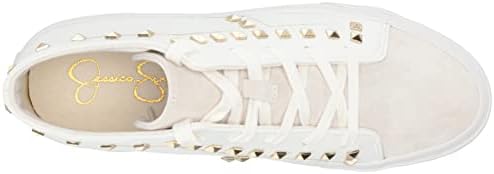 Jessica Simpson Women's Folliah Casual Sneaker, White, 7.5 Review | Image 4