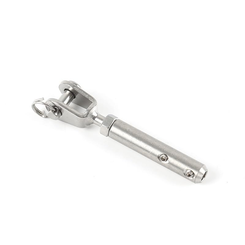 Morsetti Per Filo Stendibiancheria Cavo for ringhiera in acciaio 4 mm 5/32'' Forcella a ganascia terminale di tensione raccordo ancoraggio a ginocchiera con bulloni a vite senza testa esagonale Morset