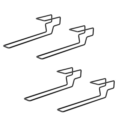 Adoreal 4 PCS Pistol Double-Stack Magazine Holder, Universal Pistol Magazine Storage, Under Gun Safe Shelf Magazine Holder, Gun Safe Organizer Works for Most Magazines with Magazine Base