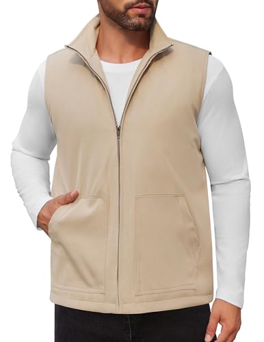 Image of COOFANDY Men's Casual Outerwear Vest Lightweight Zip Up Sleeveless Jacket Outdoor Work Hiking Travel Golf Vest with Pockets