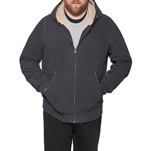 Image of Levi's Men's Workwear Cotton Canvas Hooded Bomber Jacket