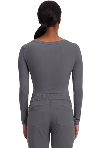 Image of Healing Hands Underscrub Long Sleeve Women Knits Scrub Tops | Soft Cotton Blend Knit, Breathable Stretch Comfort, Machine Wash, Easy Care Fabric, Ideal For Layering Under Scrubs