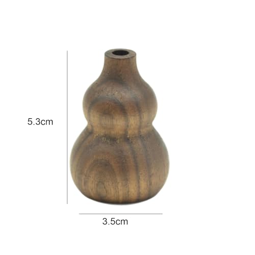 Difusores de aceite esencial de madera con forma de calabaza 2 piezas miniatura 2
