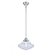 Huntley 1 Light Satin Nickel Farmhouse Schoolhouse Pendant Clear Glass