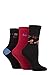 Produktbild Pringle Damen Weihnachten Robin Baumwolle Socken mit Geschenkanhänger Packung 3 Schwarz 37-42