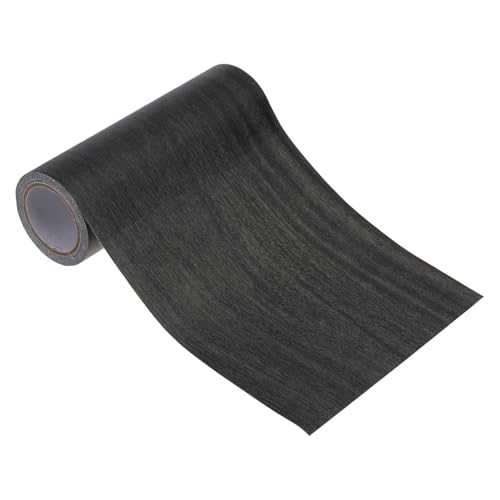 PATIKIL Wood Grain Repair Tape 6" x15ft, Self Adhesive Realistic Textured Repair Tape Patch for Floor Door Table Cabinets Desk,Ebony