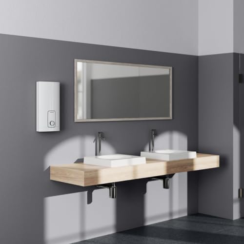STIEBEL ELTRON Neueste Generation Elektronischer Durchlauferhitzer DHB 18/21/24 ST Trend, Made in Germany, gradgenaue Temperaturwahl, energiesparend dank 3i Technologie, VDE geprüft, 204202