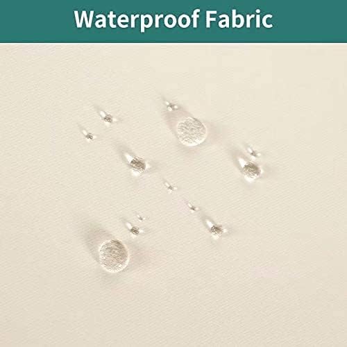 Condition photo showing New/Like New for lordtex waterproof indoor/outdoor curtains for patio - thermal insulated, sun blocking detachable sticky tab top blackout curtains for bedroom, porch, pergola, 100 x 95 inch, 2 panels, vanilla vanilla 100"w x 95"l (pack of 2)