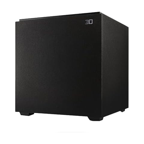 Definitive Technology Descend DN12 12" Subwoofer (2021 Model) - Optimized for Movies and Music, New 3XR Architecture, 1500W Peak Class H Amplifier & (2) Pressure-Coupled 12" Bass Radiators, Black Cover