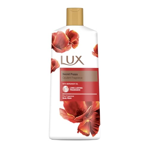 LUX-Secret-Poppy-Body-Wash-with-Bergamot-Oil-Gentle-Soothing-Shower-Gel-Nourishing-Body-Cleanser-Aromatic-Fragrance-Bath-Soap-Pack-of-1-600-ml