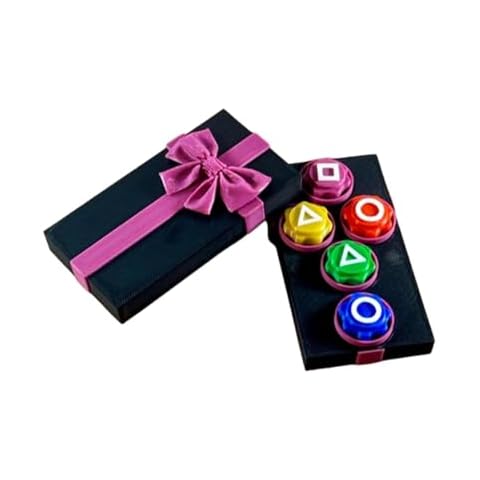 KoovDem Traditional Tossing Game,Gongi Korean Folk Game Set Family Travel Gongi Folk Set Pieces Dice with Base (Black) Cover