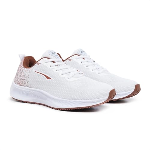 Tênis Caminhada Academia Feminino Treino Leve Confortavel (Branco, BR, Adulto, Numérico, 37)