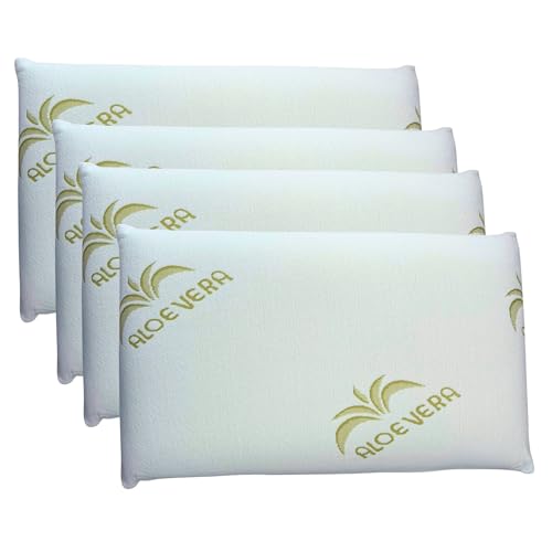 cuscini fiber - 4 Cuscino Memory Foam 13cm, Cuscini Letto