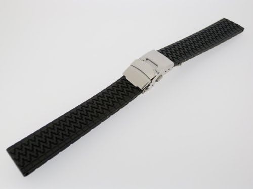 HDT Bonetto Cinturini Rubber Motor Sports Tread Pattern Strap [18mm]