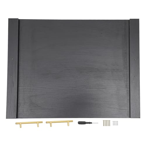 Cubierta para estufa tabla de cortar con asas, cubierta para estufa de madera para quemadores de gas, cubierta para fregadero de cocina para espacio de mostrador, soporta hasta 44.09 libras (Negro) miniatura 6
