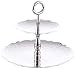 Alessi Dressed for X-mas Frutero Doble Brillante con decoración en Relieve, Acero, Plateado, 18 x 10
