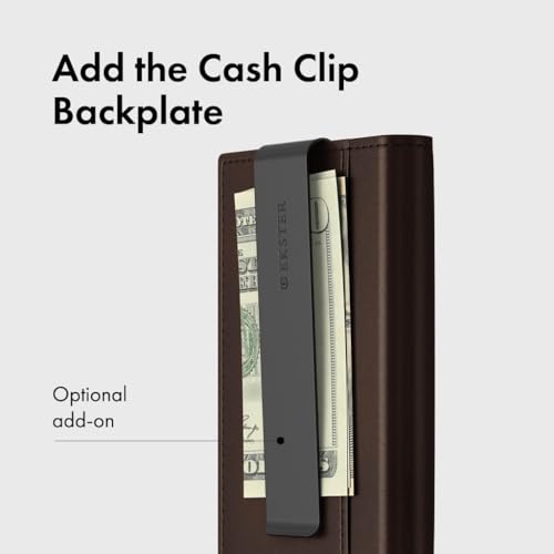 Ekster Men's Wallet PRO | RFID Blocking Parliament Leather Minimalist Wallet | Holds 14 Cards & Cash | Slim Cardholder for Men w/Push Button Designed for Quick Card Access | Brown3