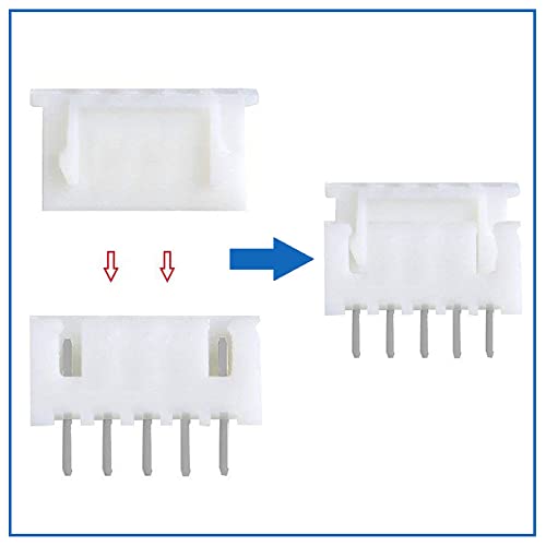 Kit 20 pares conectores JST-XH 5 pines con cable plano miniatura 3