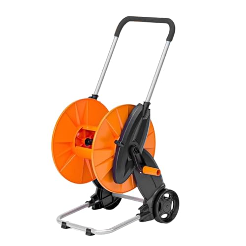 MagiDeal Water Hose Reel Cart Portable with Quick Connector Multipurpose Hose Holder Mobile Tool for Gardening Backyard Farm Garden