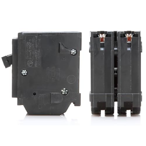 genuine square d hom250 circuit breaker kit bundle 1 pack 50 amp 50a double pole 120240v 10kaic ul listed plug-on for homeline load centers amp panel box new replacement