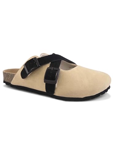 Image of Big Fox Men's Premium Closed-Toe Comfort Sandals with Adjustable Buckles | Cushioned Footbed | Casual