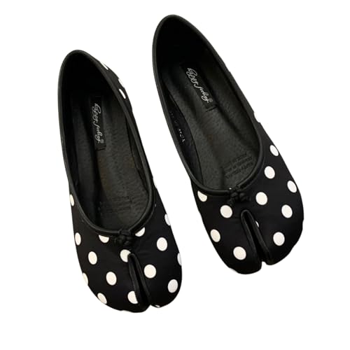 Tabi Shoes Women, Leather Ballet Flats, Comfortable Split Toe Orthopedic Shoes, Summer Slip On Loafers