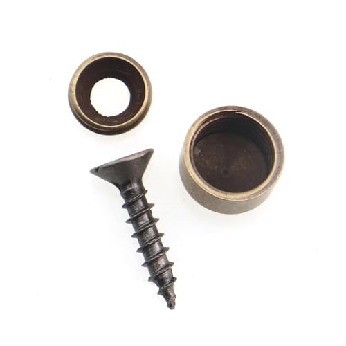 8 tornillos decorativos de latón autorroscantes 9mm para muebles miniatura 5