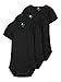 NAME IT Unisex Baby NBNBODY 3P SS SOLID 2 NOOS Strampler, Schwarz (Black Black), 80 (3er Pack)