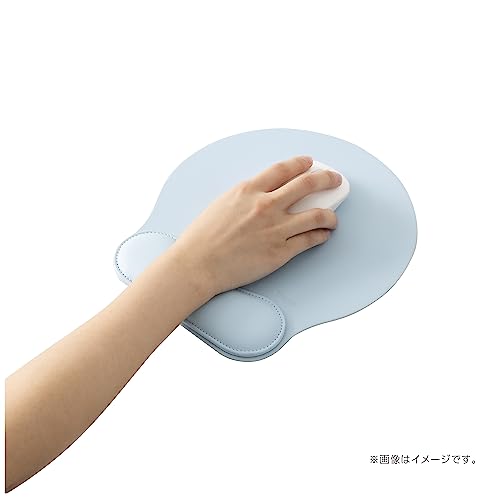 ナカバヤシ(Nakabayashi) Digio2 マウスパッド リストレスト付き PUレザー ライトブルー