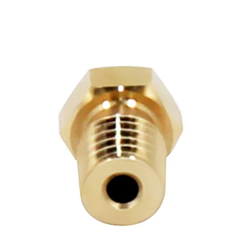 Gatuida 10pcs Printer Nozzle Extruder Threaded Filament Printers Parts Brass Nozzle Mini Head for Tools