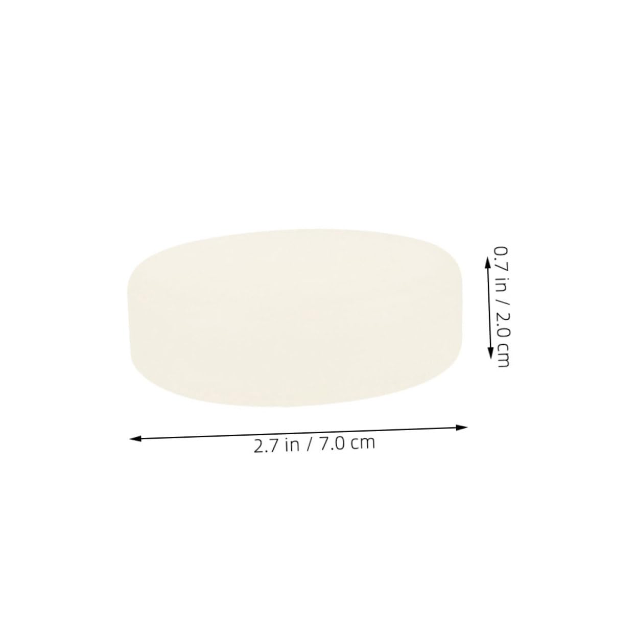 Garneck 6pcs Plastic Hockey Pucks White Hockey Indoor Hockey Puck Ice Hockey