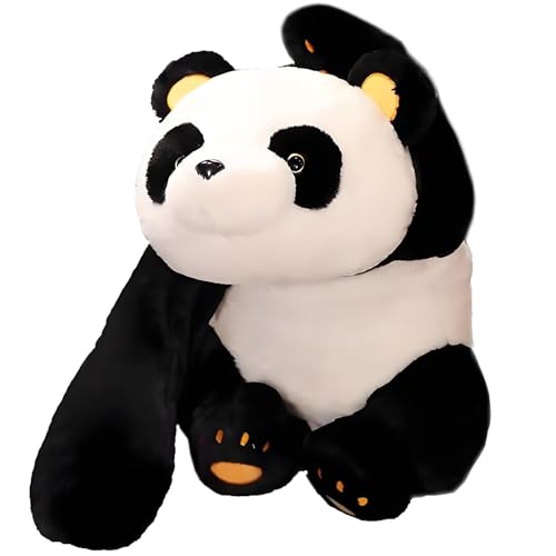 HOMEXYLYL Panda de pelúcia, almofada de peluche macia e abraçável almofada grande de panda para crianças e adultos bela decoração para quarto presente de aniversário reconfortante (60 cm)