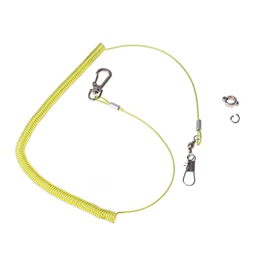 BESPORTBLE Strong Plastic Steel Wire Bird Harness Parrot Leash 6 Claw Rings Training Rope for Parrot Bird Leash Random Color