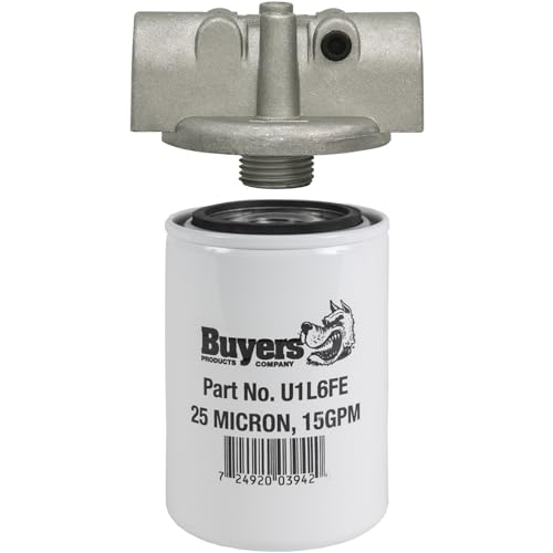 Buyers Products HFA12515 Hydraulic Return Line Filter Assembly 25 Micron 15 PSI Bypass 15 GPM 200 PSI Working Pressure 3/4 In NPT for Truck and Trailer Hydraulic Systems by Buyers Products Company - Used condition - US$16.64